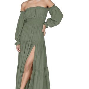 NWT ZESICA Women's Boho Sexy Off Shoulder Long Sleeve closet closing!make offer!